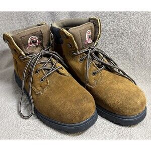 Men's 10 Women’s 11.5 Work Boots Brahma Waterproof Bravo Suede Ankle Brown